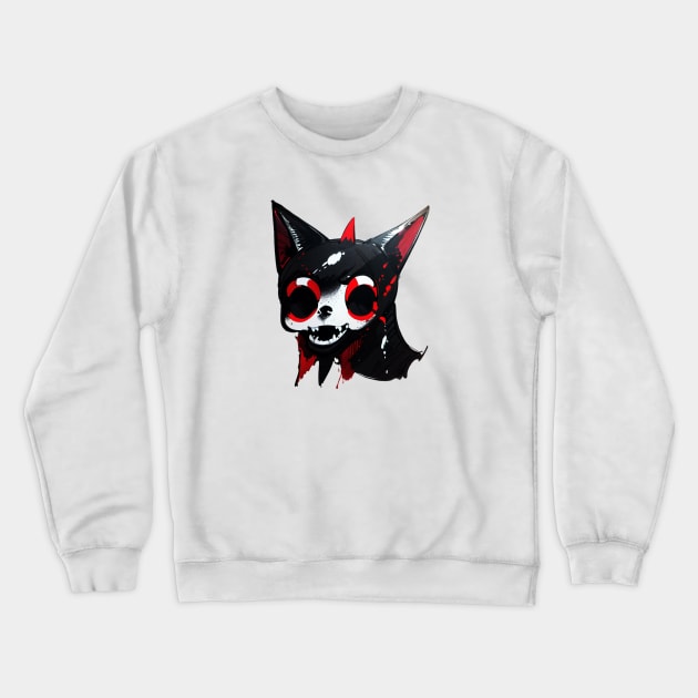 The Diable Cat Crewneck Sweatshirt by L'Appel du Vide Designs by Danielle Canonico